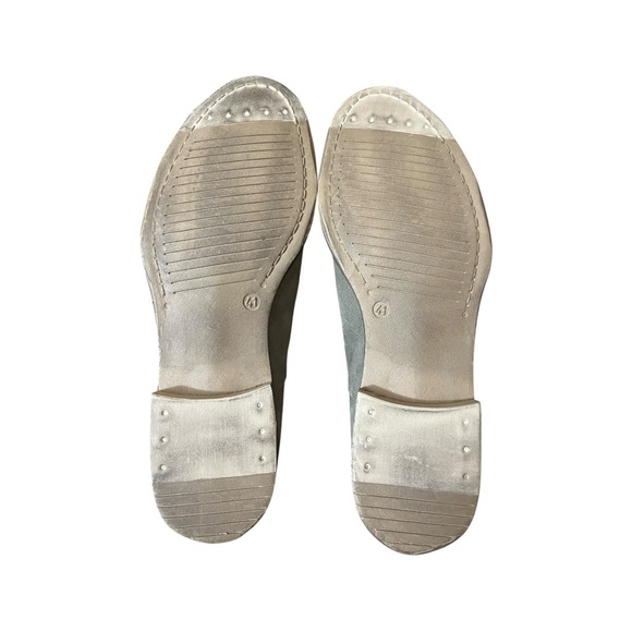 SOLDINI Men’s Cap Toe Oxford Shoes – Made in Italy Suede Dress Shoes Sz 41 GRAY - Picture 5 of 7